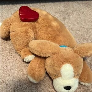 Calmeroos. Heartbeat dog comfort plush toy.